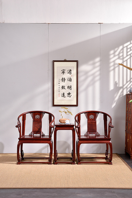 752皇宫圈椅大果紫檀（缅甸花梨木）